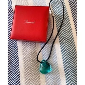 BACCARAT crystal pendant necklace